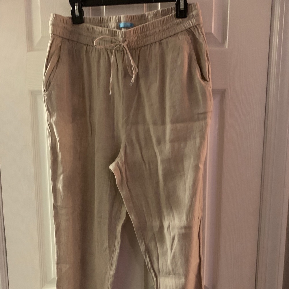 J. Mclaughlin Linen Draw String Pants - image 1